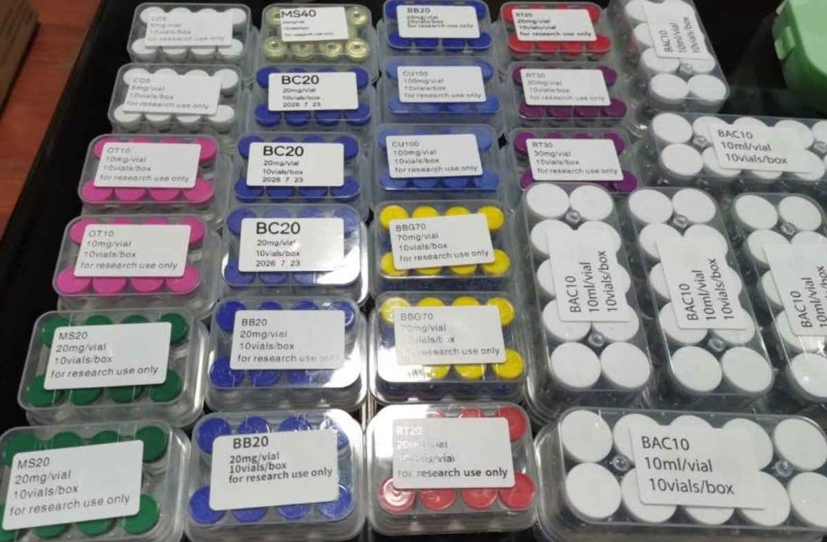 Research reagent kits with labeled packaging